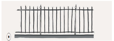 Illustration of railings 