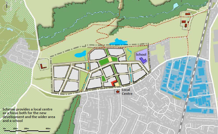 Map: INDICATIVE SITE CONCEPT PLAN 9 - Provide a mix of uses