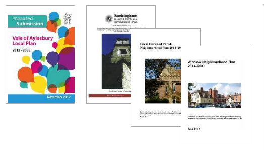 Local policy guidance documents: Vale of Aylesbury Local Plan and Neighbourhood Plan documents