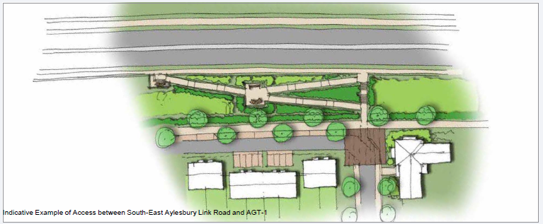 4.2.3 Indicative Example of Access between South-East Aylesbury Link Road and AGT-1