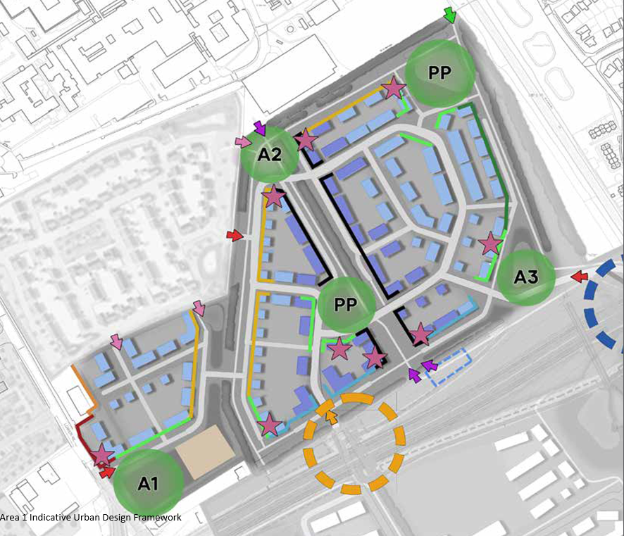 4.4.1 Area 1 Indicative Urban Design Framework