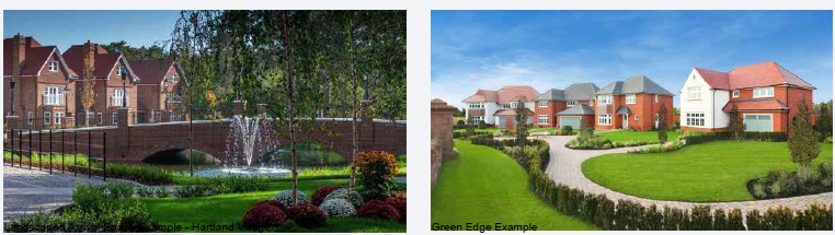4.4.3 Landscaped Arrival Space Example - Hartland Village and Green Edge Example