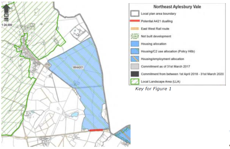 Figure 1: Extract from VALP showing site allocation (with key)