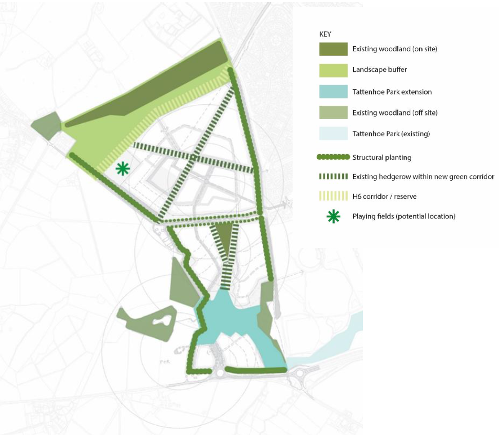 Proposed Green Infrastructure Framework (FIG 3a)