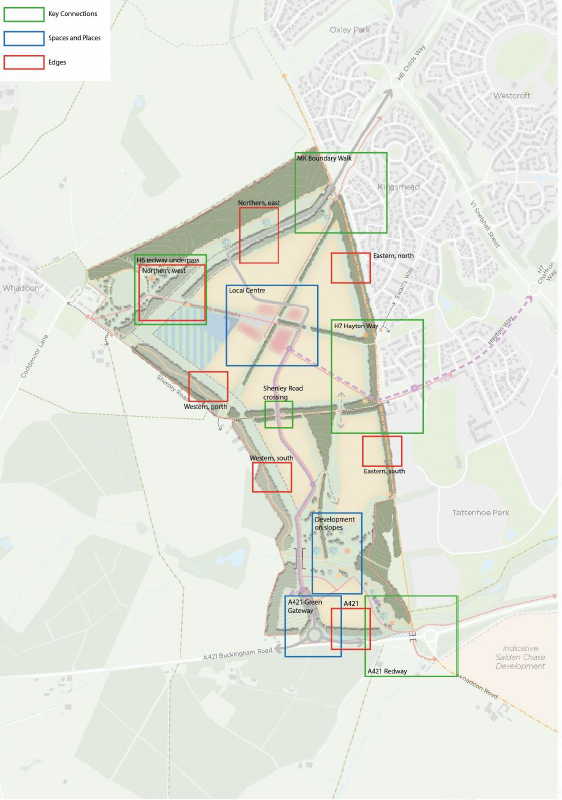 Figure 37: Location of Spaces and Places and Edges detailed below