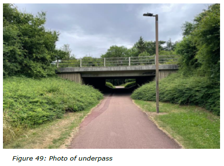 Figure 49: Photo of underpass