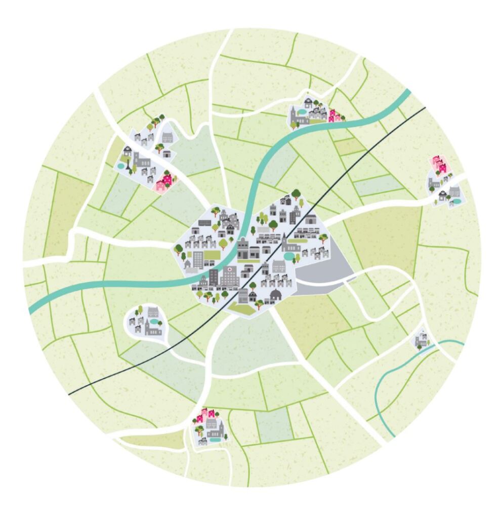 Image showing Approach 6. New houses built in villages